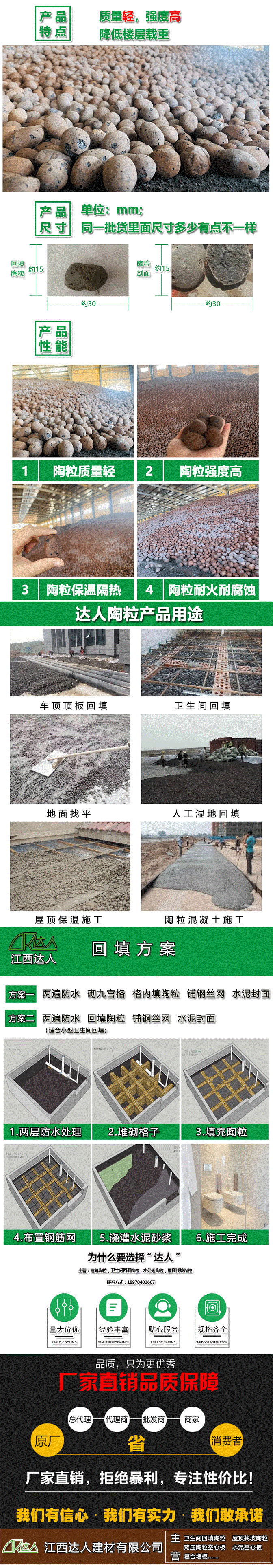 江西新余陶粒廠家 新余衛生間回填陶粒 新余建筑回填陶粒